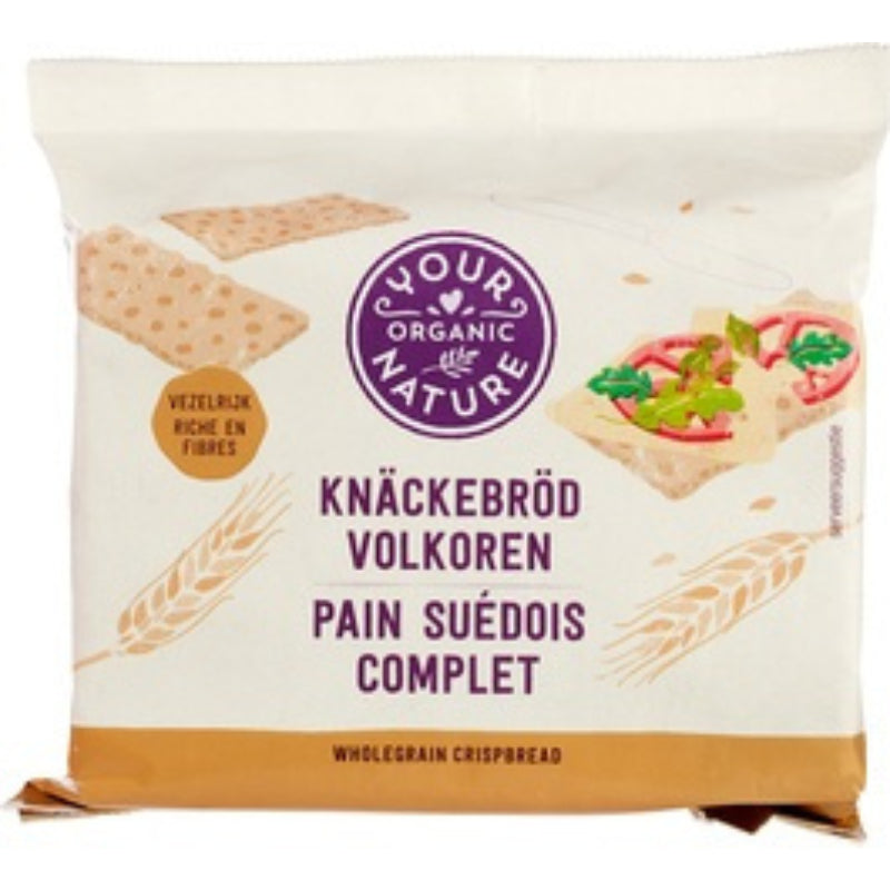 Βιολογικά Κράκερ Σιταριού Ολικής Άλεσης 250g Your Organic Nature