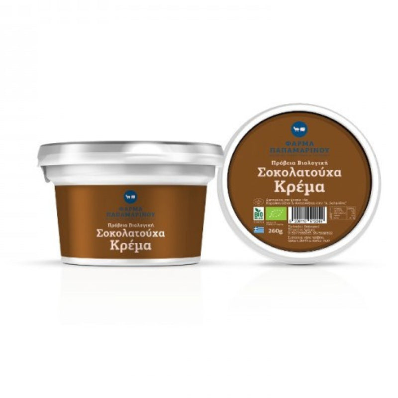 Βιολογική Πρόβεια Κρέμα Σοκολάτα 220g Φάρμα Παπαμαρίνου