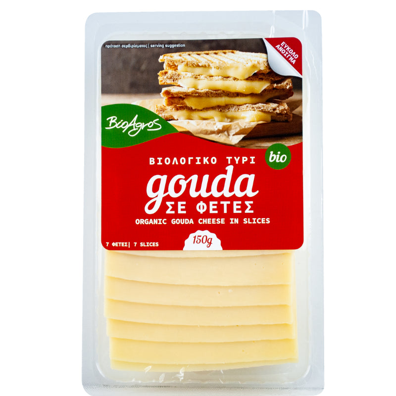 Βιολογικό Τυρί Gouda σε Φέτες 150g Βιοαγρός