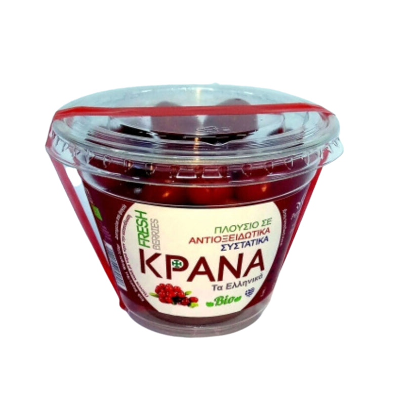 Φρέσκα βιολογικά Κράνα Μακεδονίας 125g Πήγασος Βιολογικές Υπερτροφές