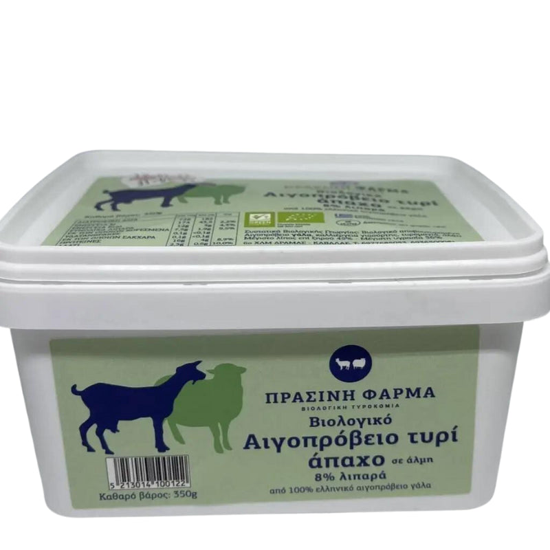 Βιολογικό Τυρί  Αιγοπρόβειο  Light  8%    350g  Πράσινη  Φάρμα