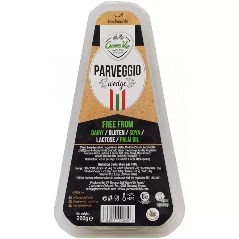 Φυτικό  Τυρί Παρμεζάνα  Κομμάτι  200g    Parveggio  GreenVie