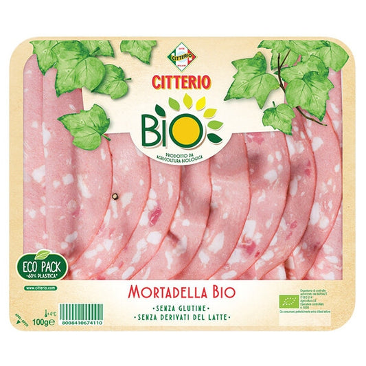 Βιολογική Μορταδέλλα, Χωρίς Γλουτένη, 100 γρ., Bio, Citterio