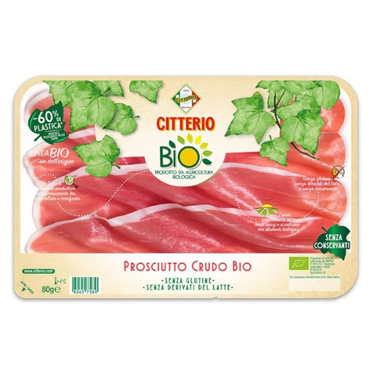 Βιολογικό Προσούτο Crudo Χωρίς Γλουτένη, 100γρ., Bio, Citterio