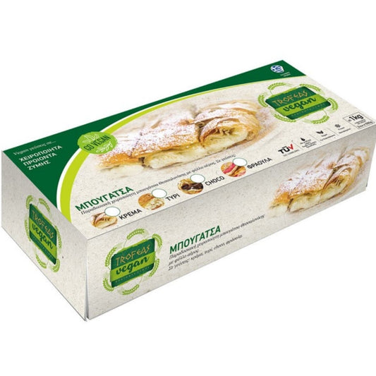 Vegan Μπουγατσάκι με Κρέμα 2Χ500g  Κατεψυγμένο, Trofeas